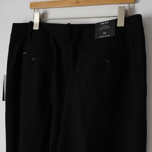 DKNY The Chelsea Pant Wide Leg Black - Size 14 - NWT - Picture 5 of 8
